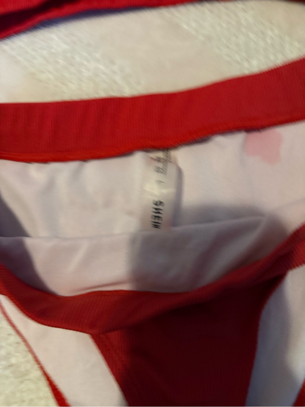 SHEIN Red Ribbed Bikini Set - Picture 2 of 2